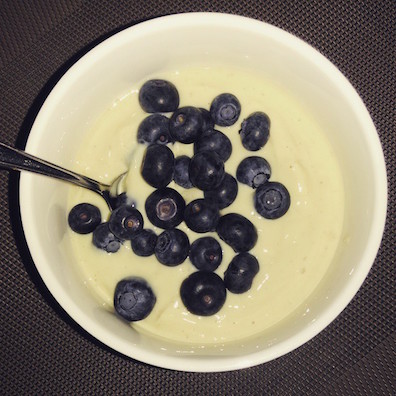Joghurt mit beeren